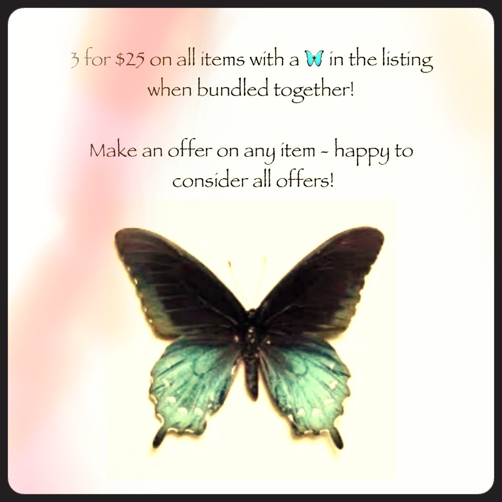 3/25 on items with 🦋 in the listing when bundled!